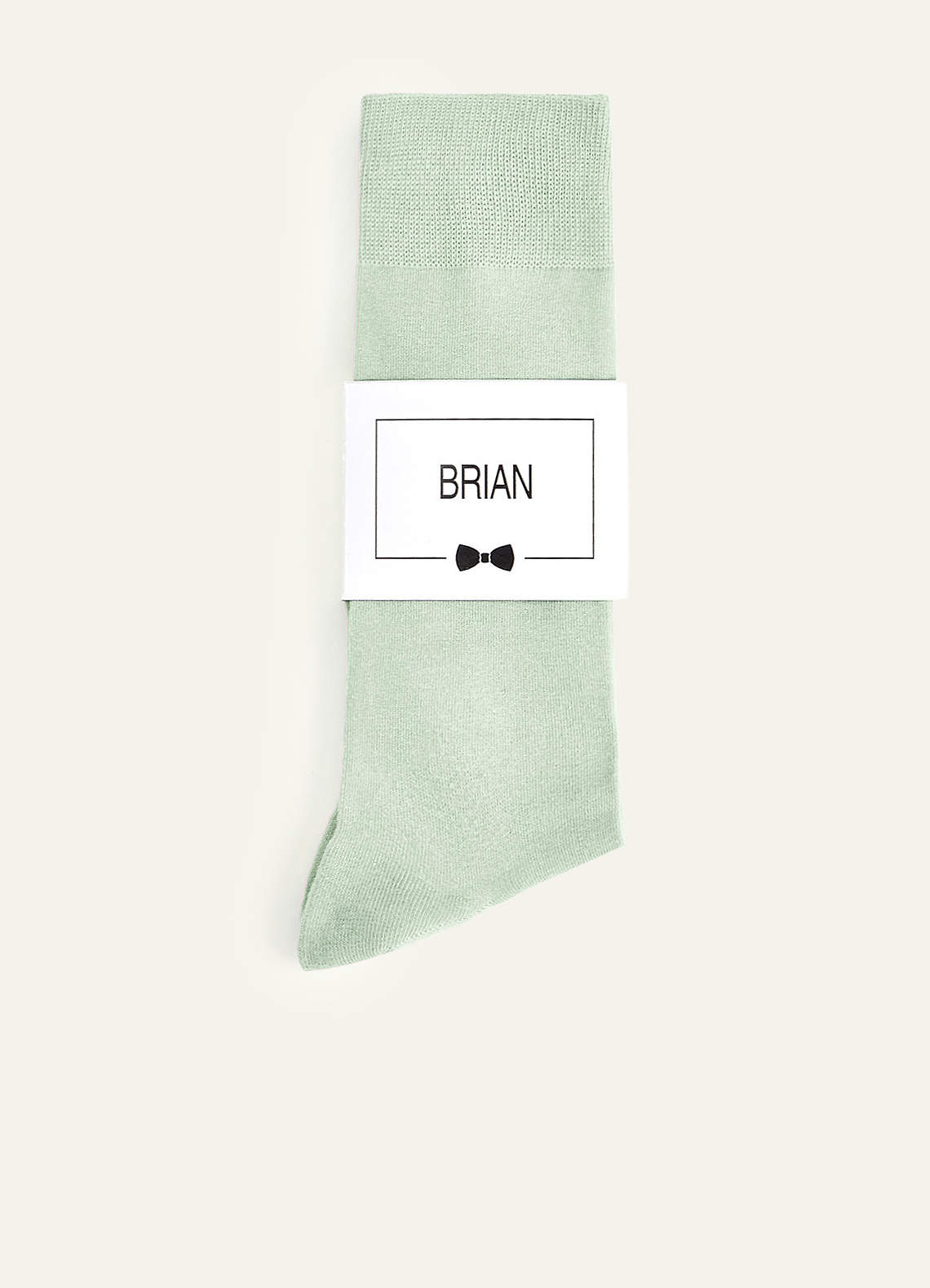 front Matching Color Men's Dress Socks with Personalized Label