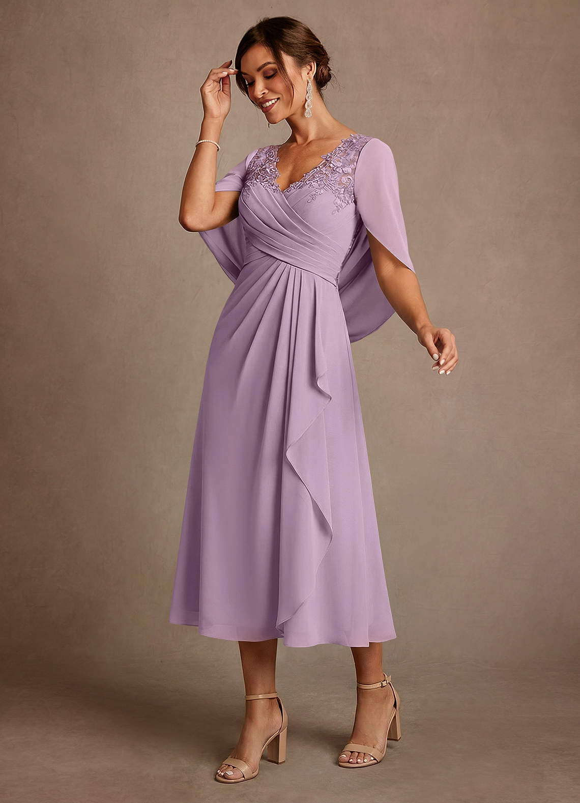 Azazie Forums Mother of the Bride Dresses Wisteria A-Line Lace Dress image2