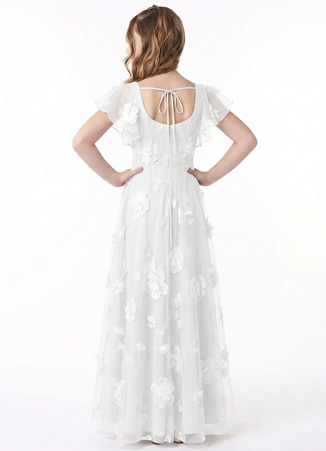 front Azazie Joy Junior Formal Dress