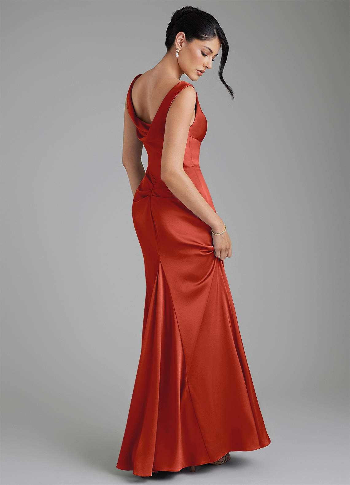 azazie rust bridesmaid dresses Spencer Color:North Atlantic Swim: Long & Maxi Cover-Ups Rubin Red Dress With