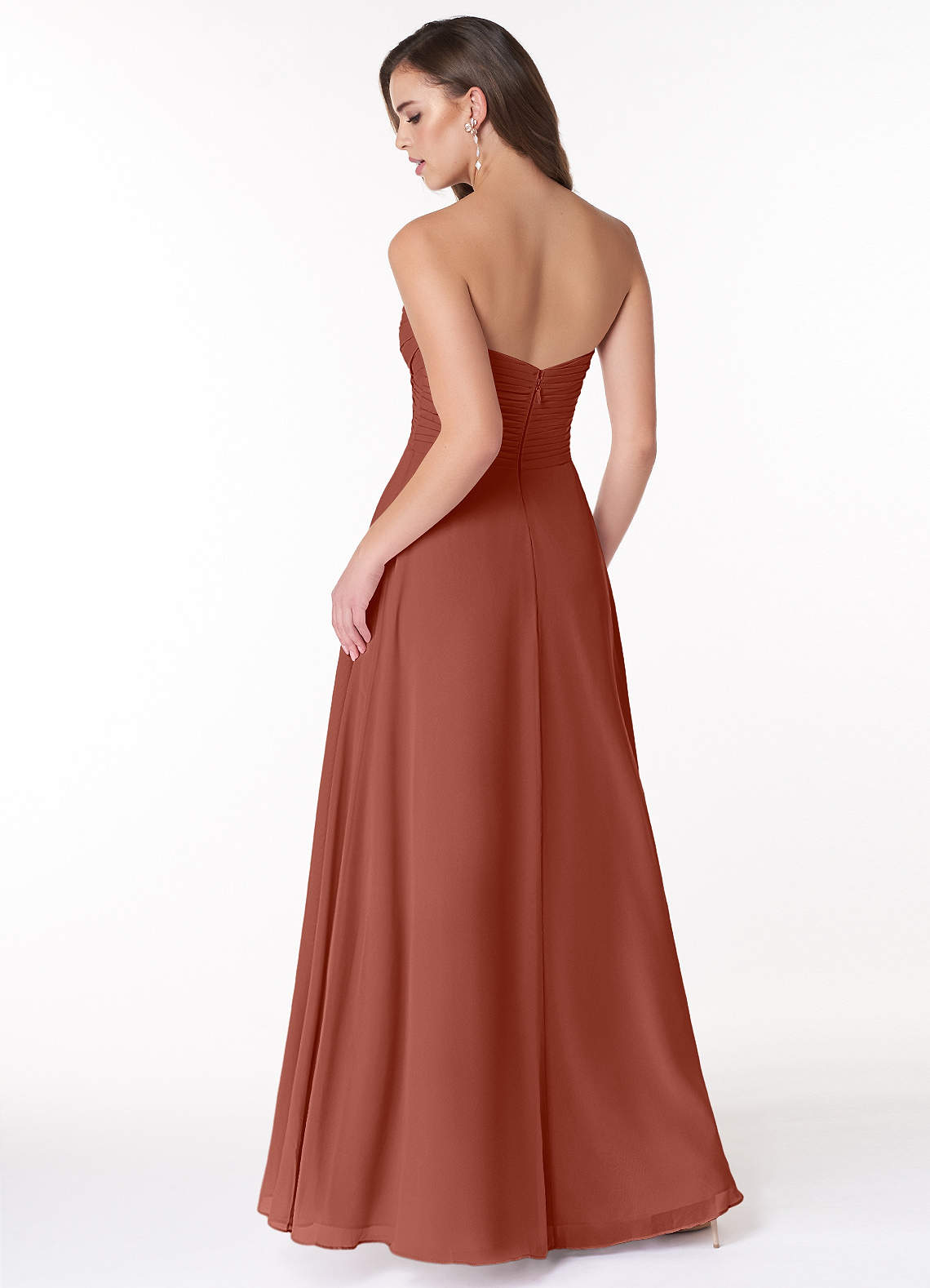 Azazie Arabella Allure Final Sale Desert Rose A-Line Sweetheart Neckline Chiffon Convertible Dress image1