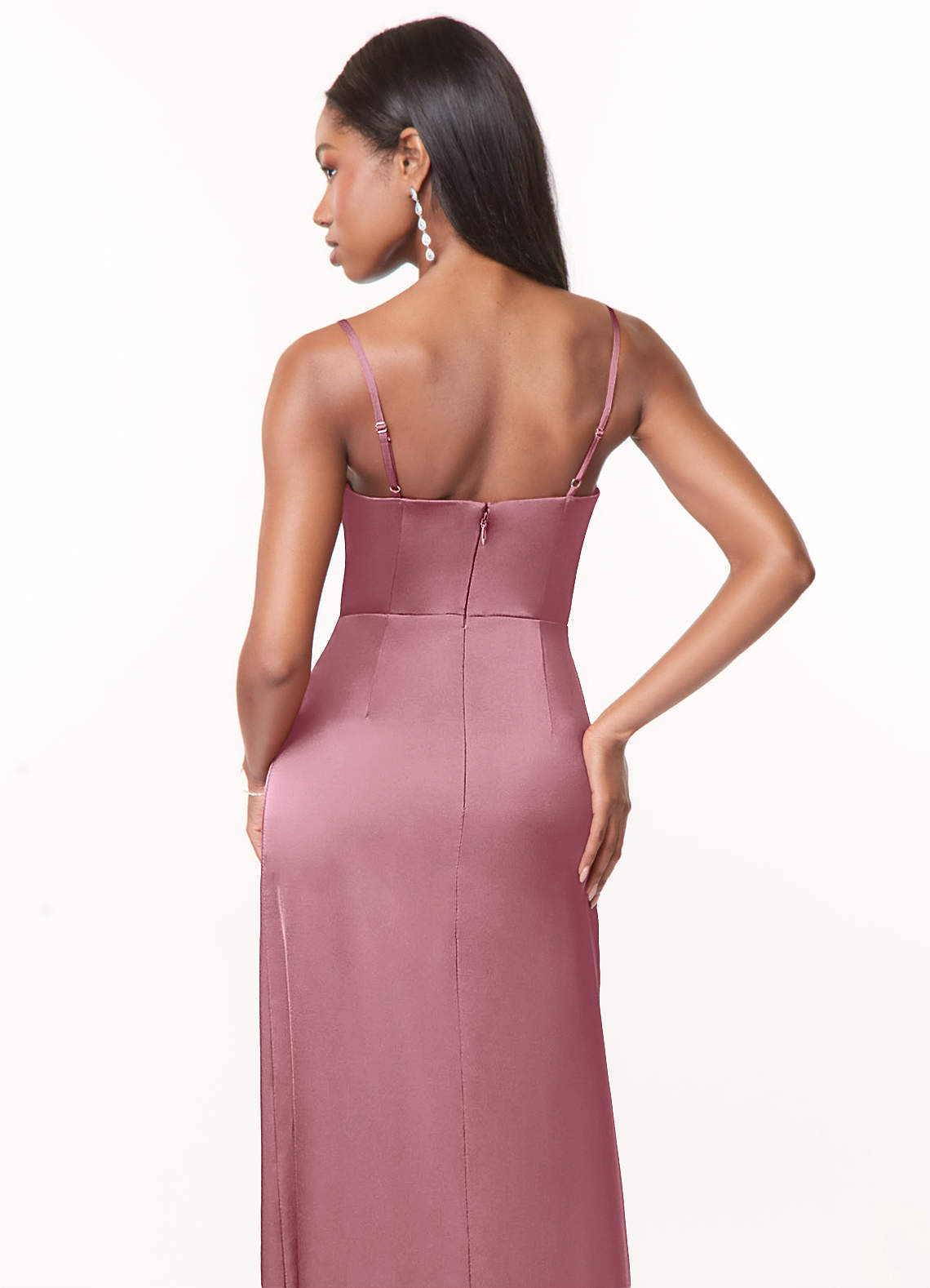 guava color bridesmaid dresses Guava Wrap Maxi Dress With Slit