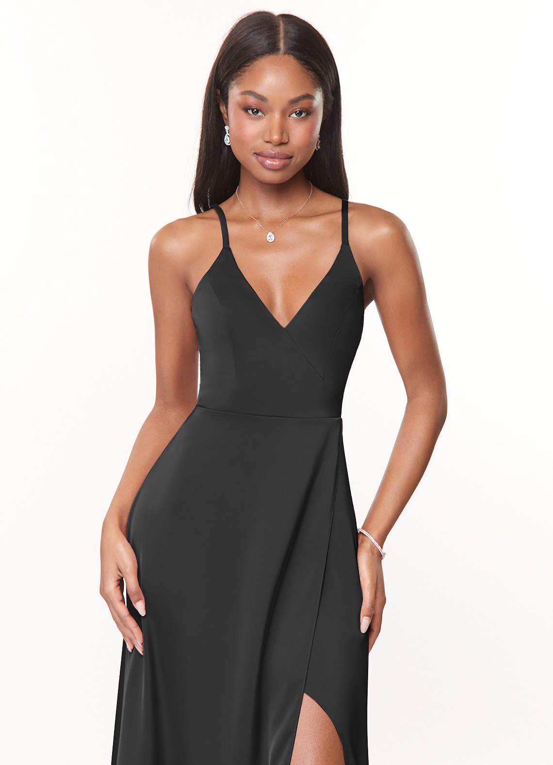 Azazie Maksim Black Bridesmaid Dresses | Azazie