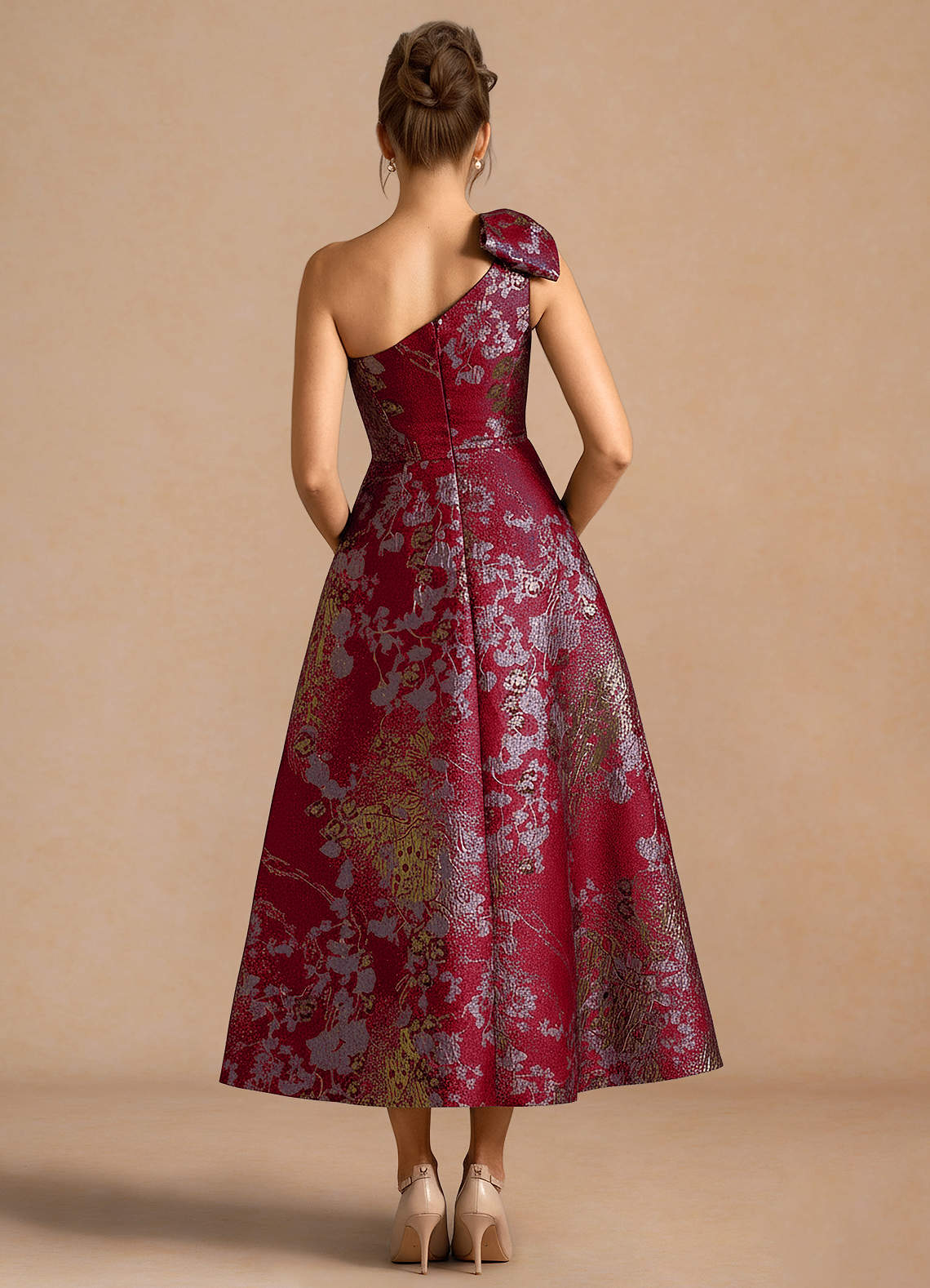 Jonelle Merlot Midi mekko image1