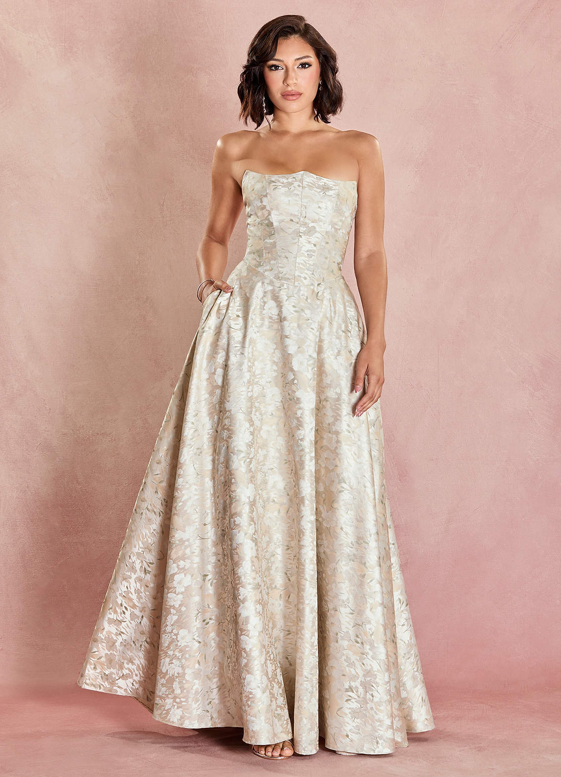 Cynda French Cream Maxi Dress image1