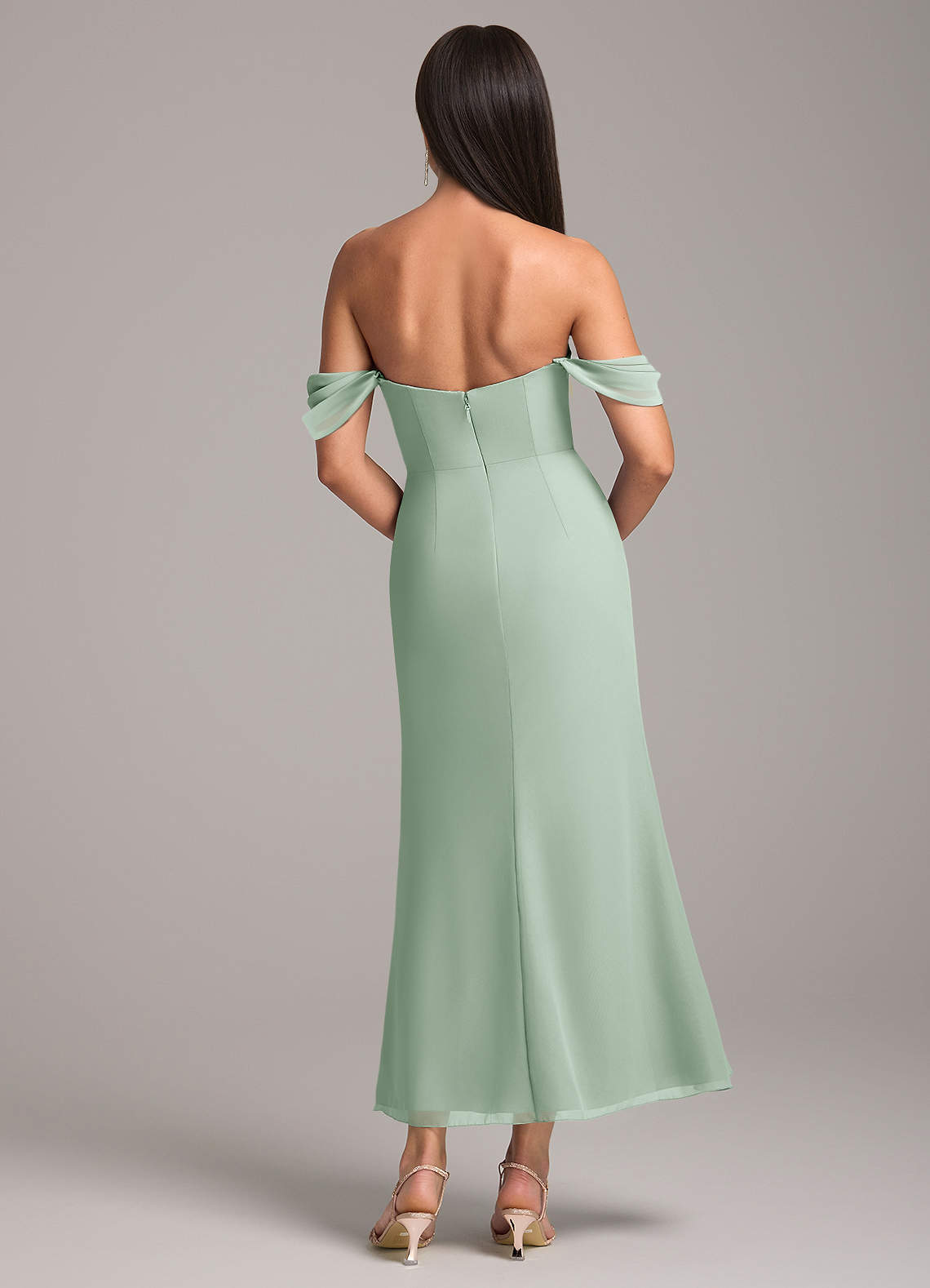 Azazie Saige Ready to Ship Agave Chiffon Bridesmaid Dresses | Azazie Azazie Saige Ready to Ship Agave Chiffon Bridesmaid Dresses | Azazie