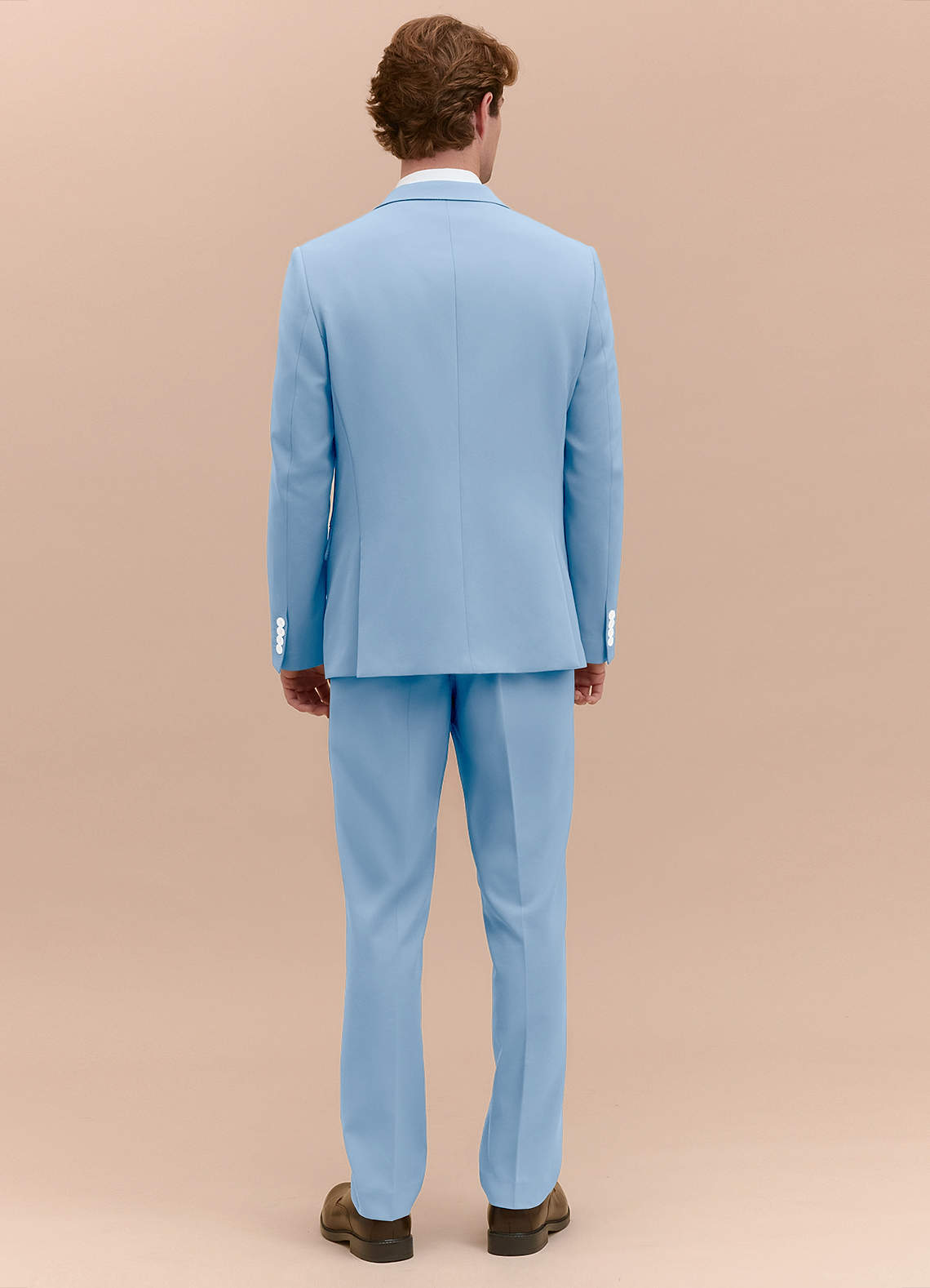 James Sky Blue Structured Stretch Suit | Suit Sets |Azazie