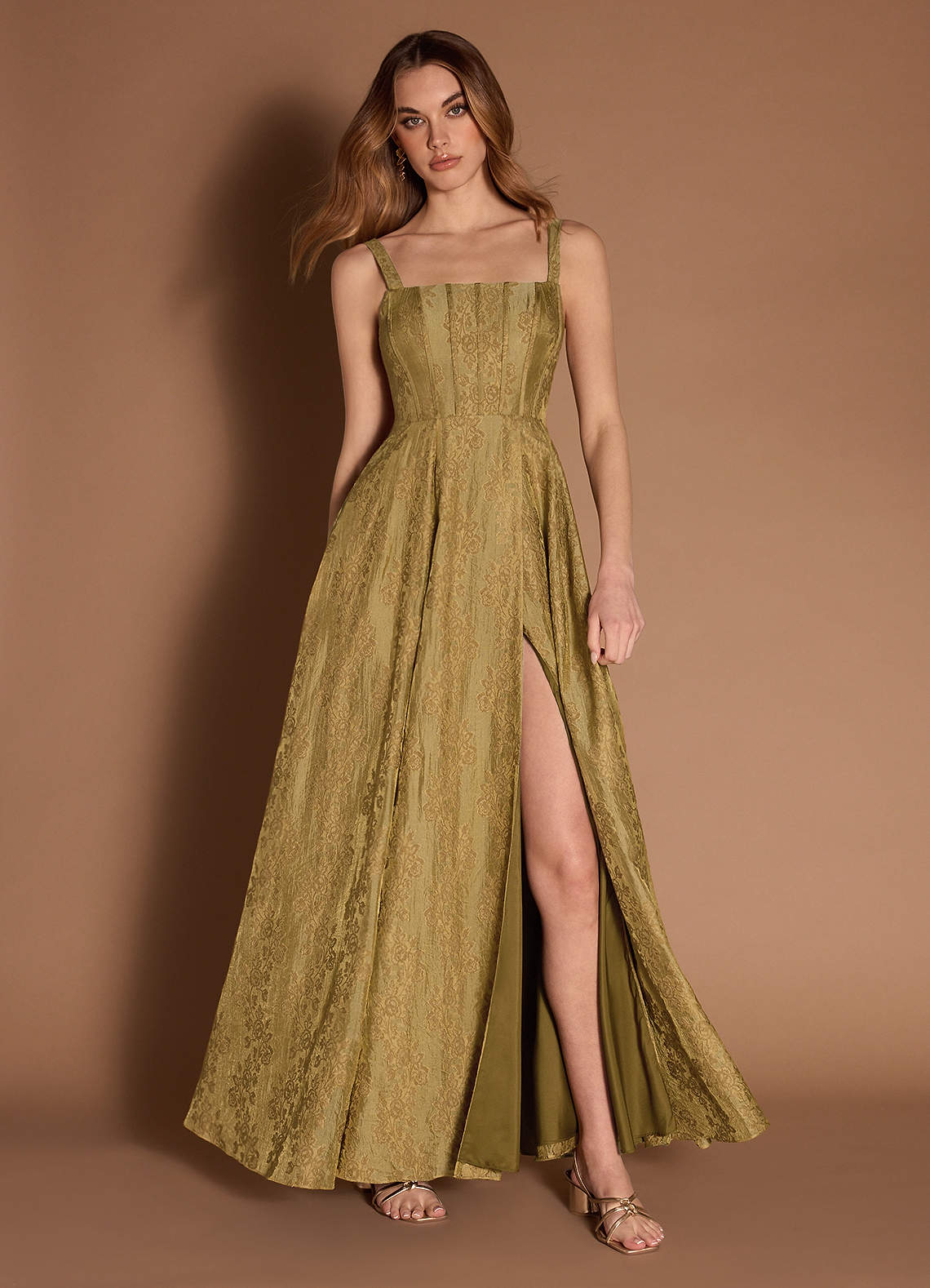Sahara Honey Lace Up Maxi Dress image1
