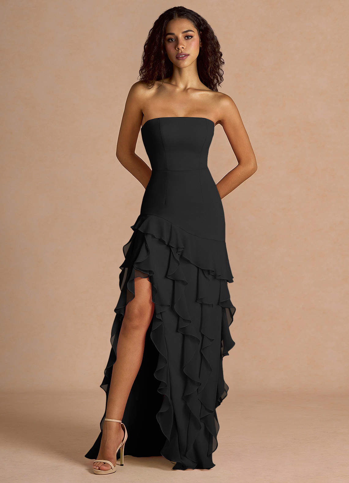 Kylee Black Maxi Dress | Azazie