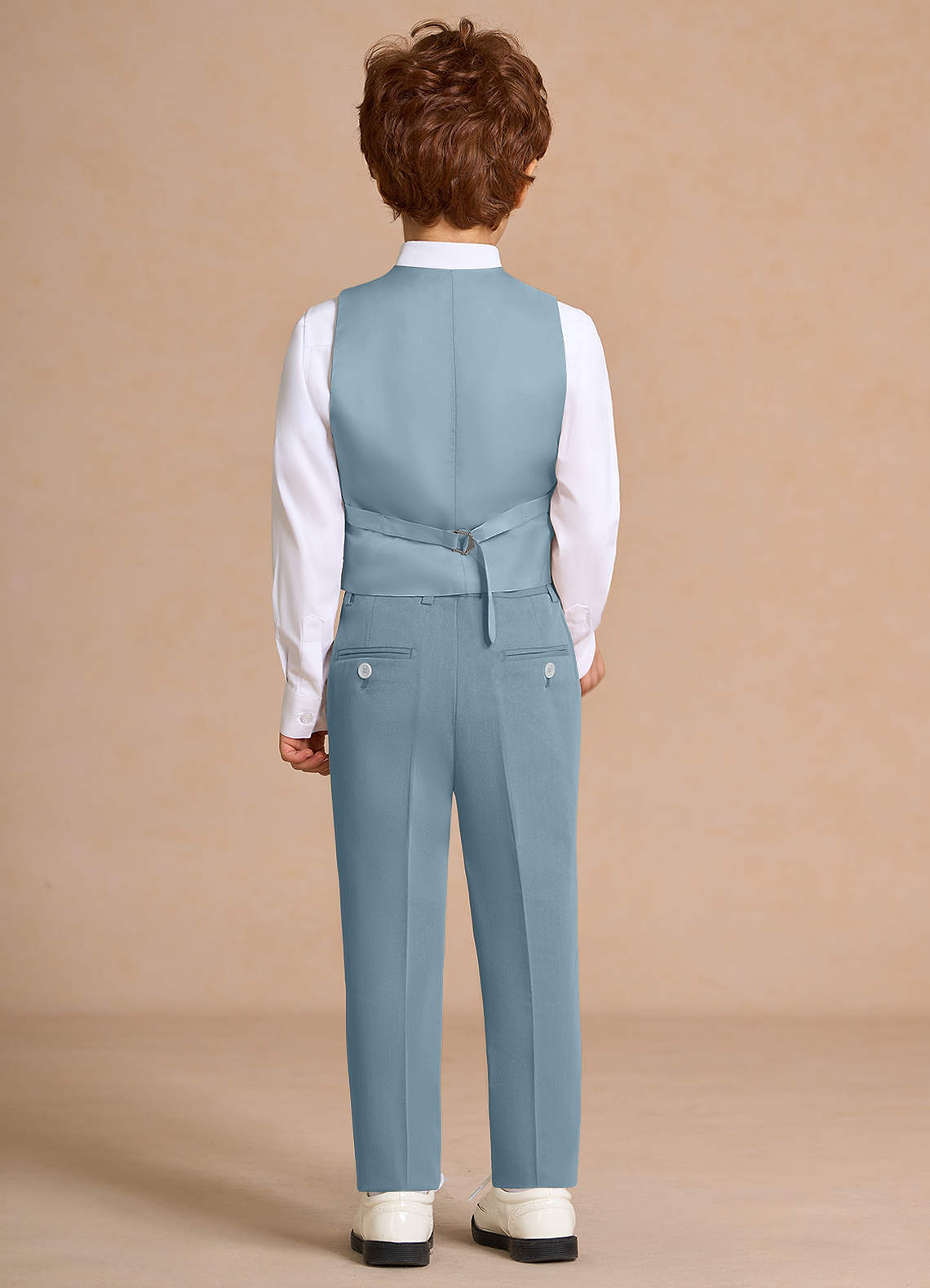 front Oliver Light Blue Boys 3-Piece Suit