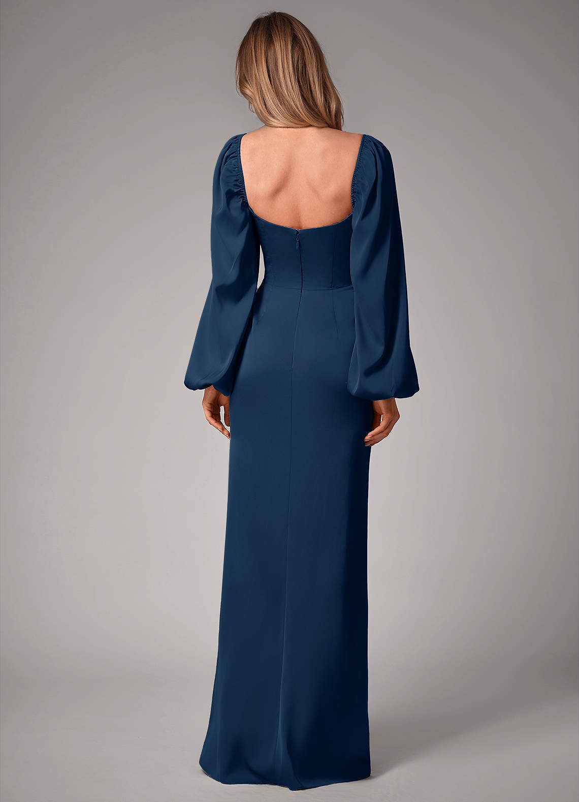 long stretch dresses with sleeves Ruched Long Sleeve Stretch Jersey Dress (Women)