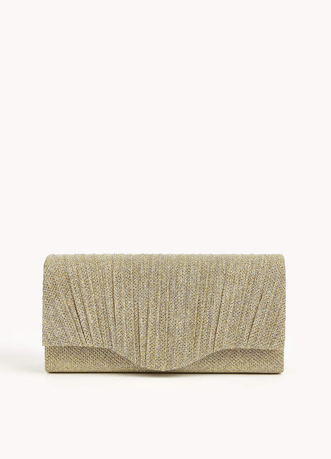 Zalina Flap Clutch Gold