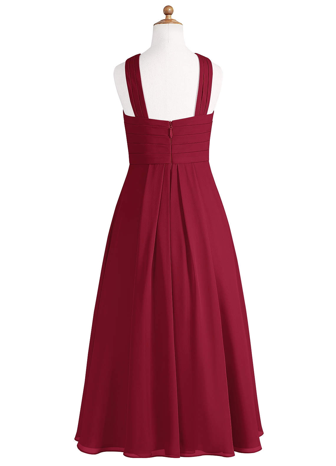 Azazie Kaleigh Junior Ready to Ship Bridesmaid Dress in Burgundy | Azazie