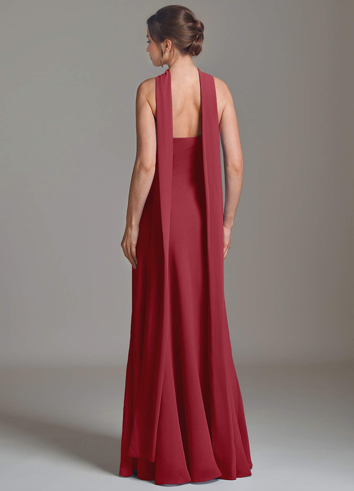 pomegranate bridesmaid dresses Azazie A-Line Strapless Floor-Length Chiffon atf-kg-01.13.26 line silhouette Rihoas Women's Ruched A-Line Colour:Taupe