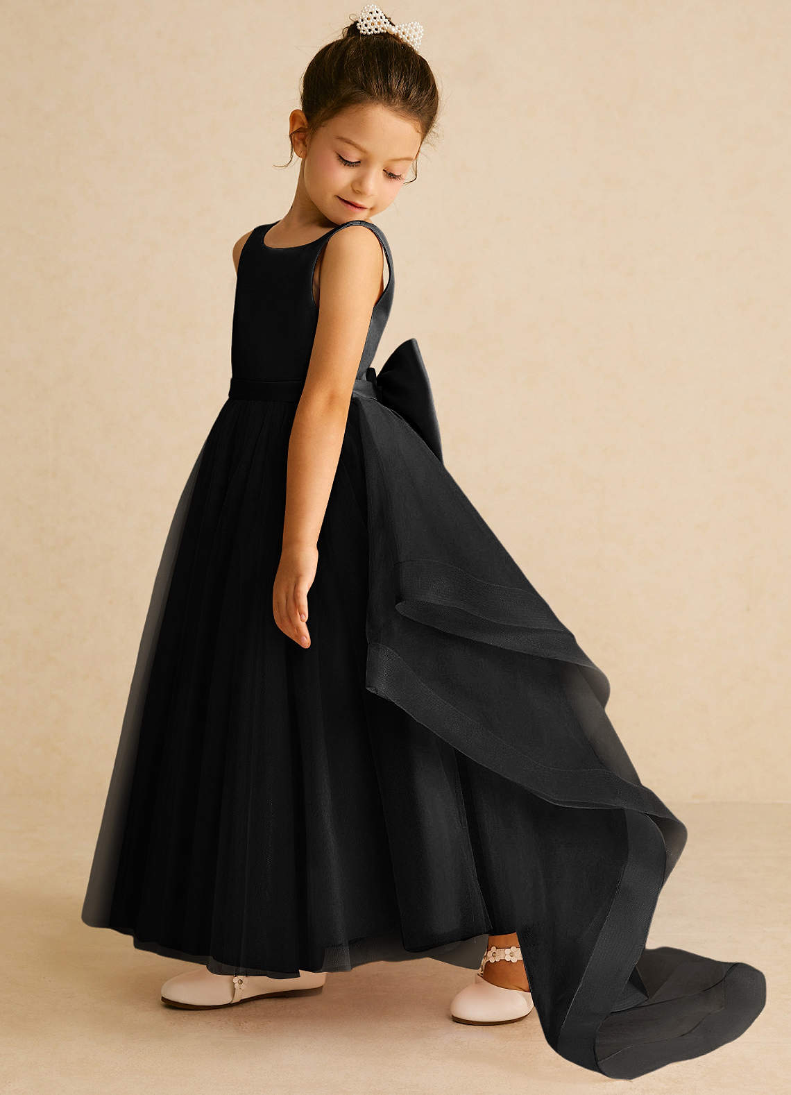 Azazie Pumpkin Black A-Line Convertible Tulle Dress | Azazie Azazie Pumpkin Black A-Line Convertible Tulle Dress | Azazie