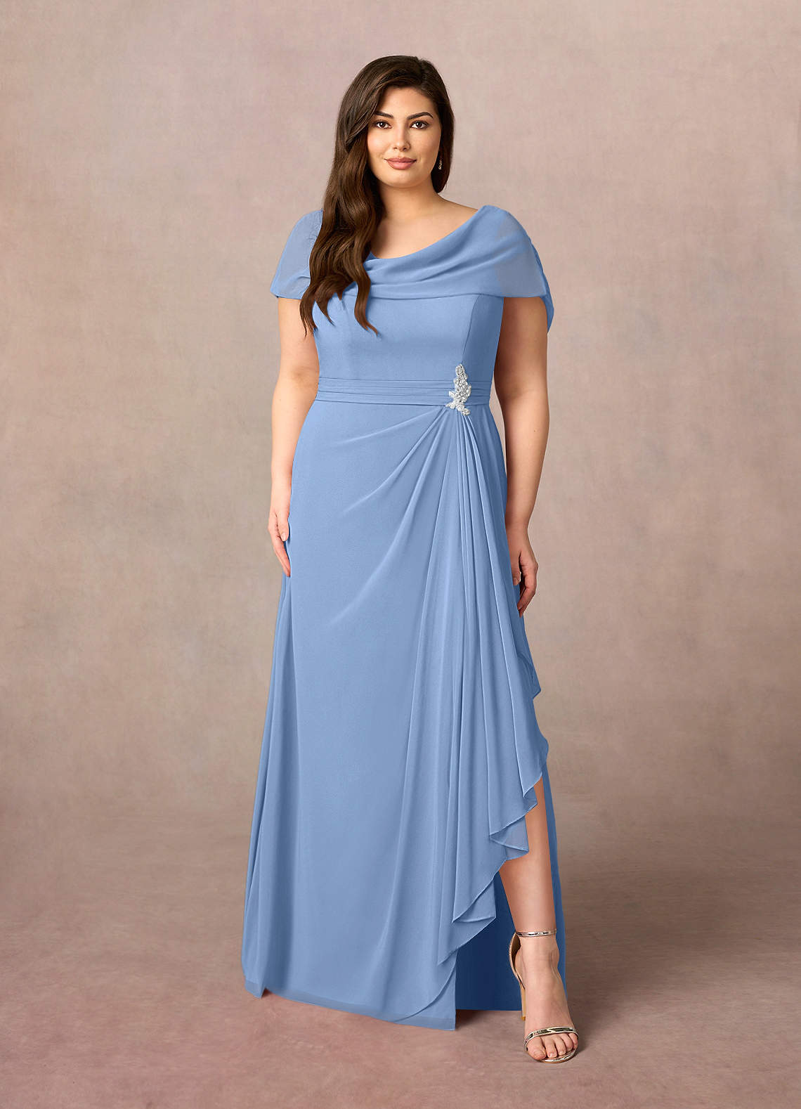 Steel Blue Mother of the Bride Dresses