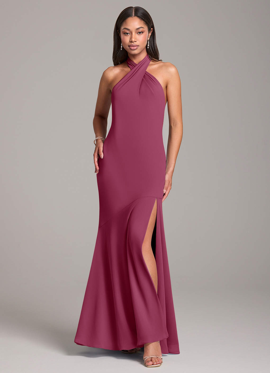 Azazie Lorena Mulberry Chiffon Bridesmaid Dresses | Azazie