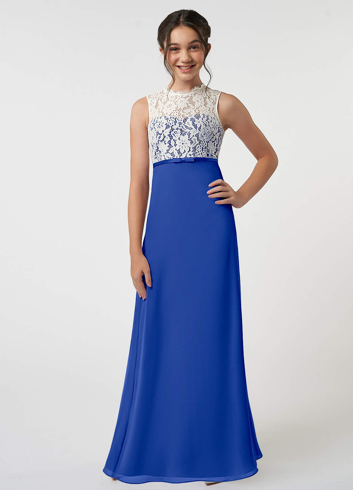 Junior Simple Sweetheart Chiffon Coral Lace Up Back Long Cheap Bridesmaid Dresses