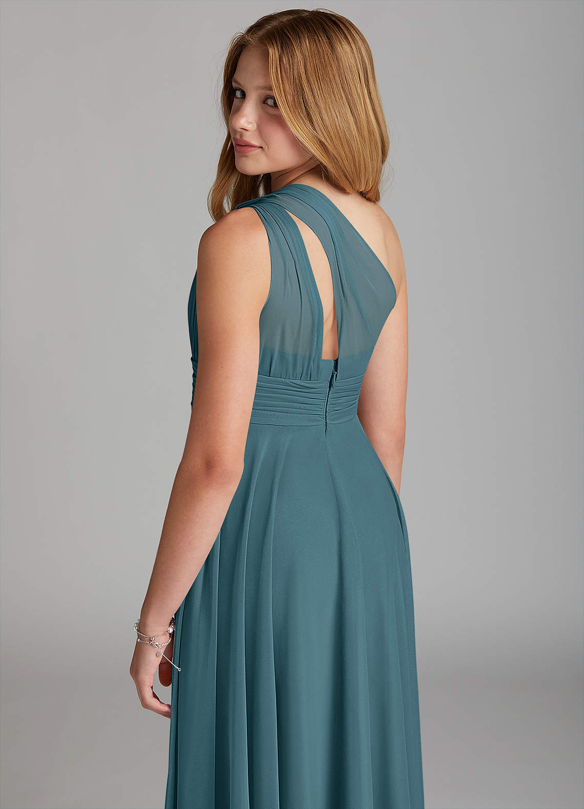 Azazie Charlize Junior Klä av A-Line i Maska image4