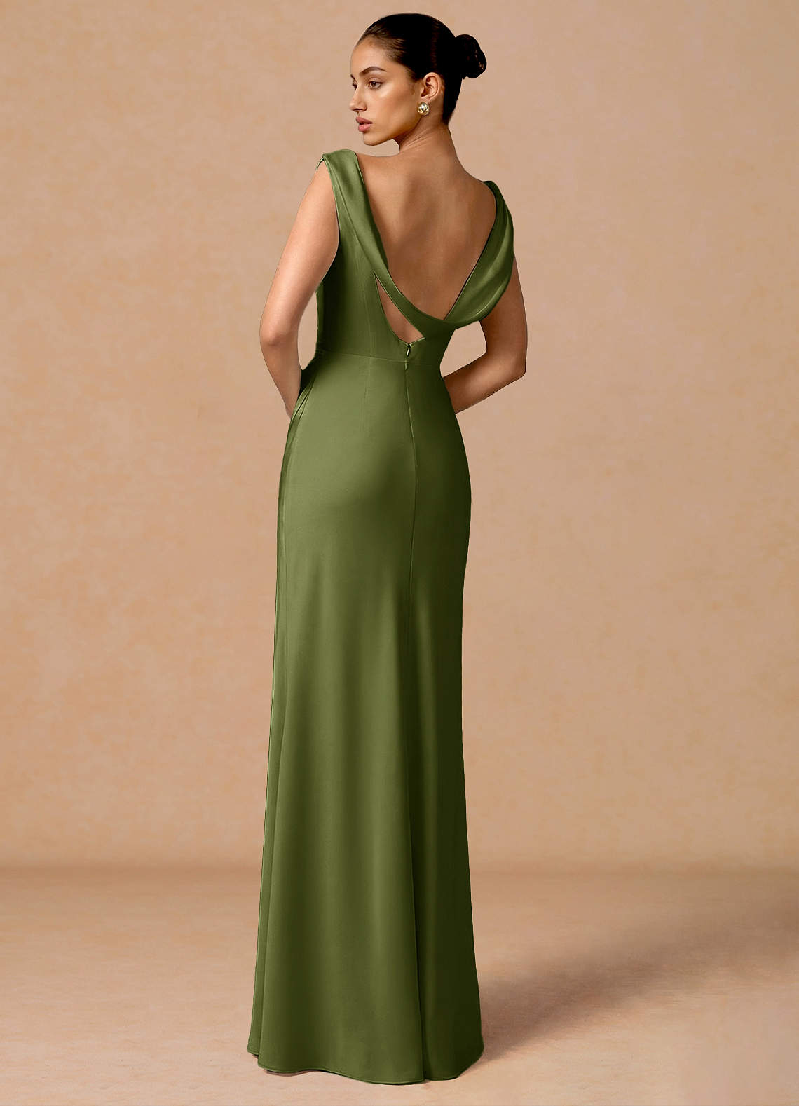 azazie olive green dress Azazie Hope