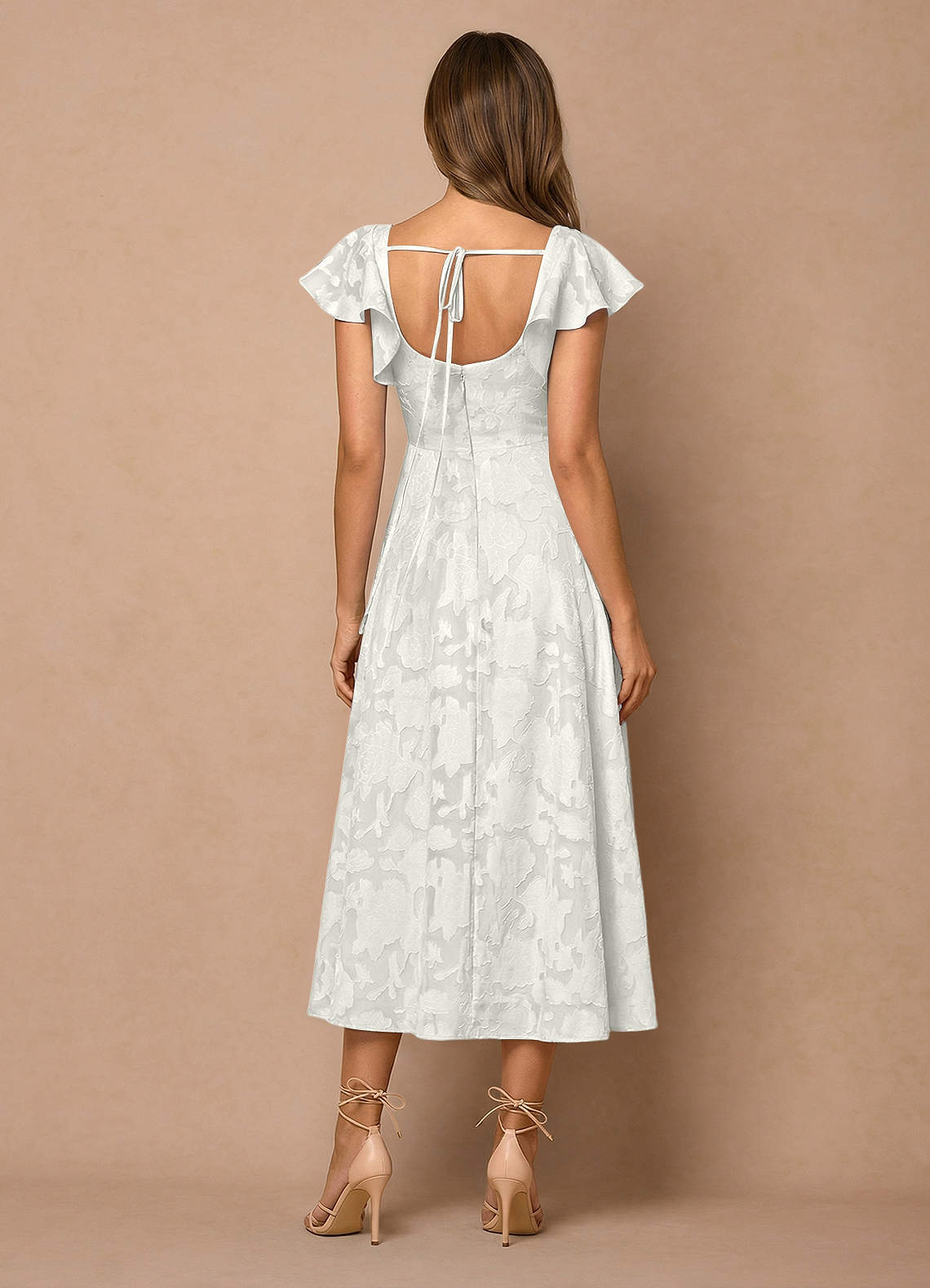 Talia White Midi Dress image1