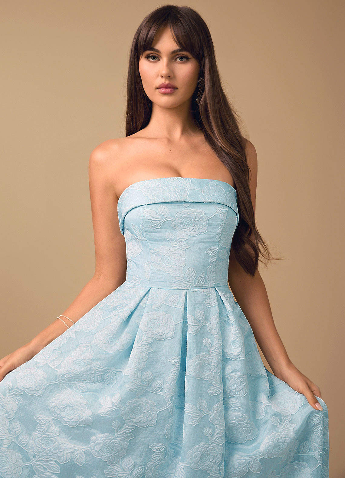 pale blue cocktail dress Claré Pale Blue Sequin Midaxi Dress main image 0