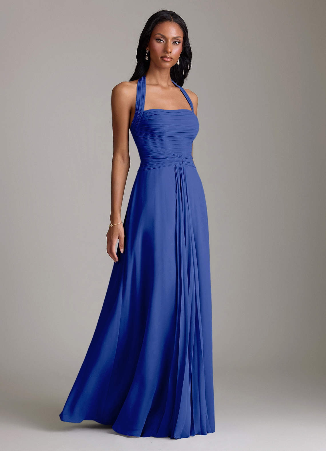 royal blue blue bridesmaid dress Simple One Shoulder Satin Long Mermaid Custom Dr  MarryLover Sleeveless 6 Dark Royal Blue Chiffon Mismatched