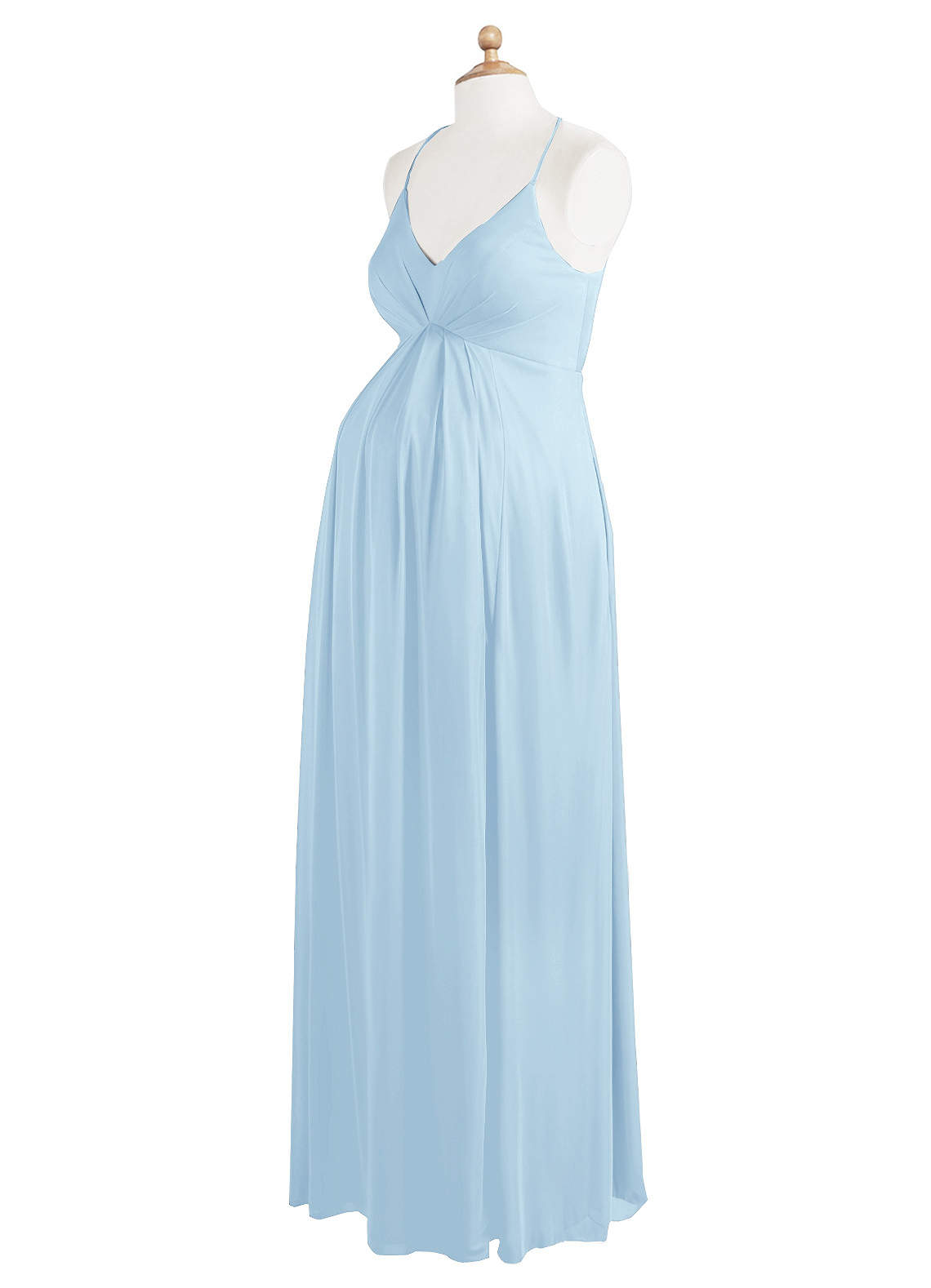 Azazie Annabelle Sky Blue Maternity Bridesmaid Dresses Azazie