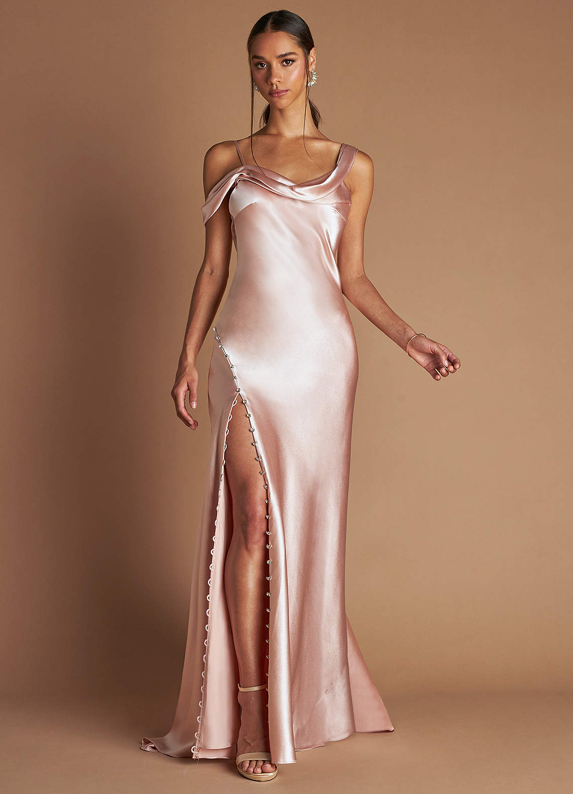 Belle Maxi Klänning Blush Pink image1