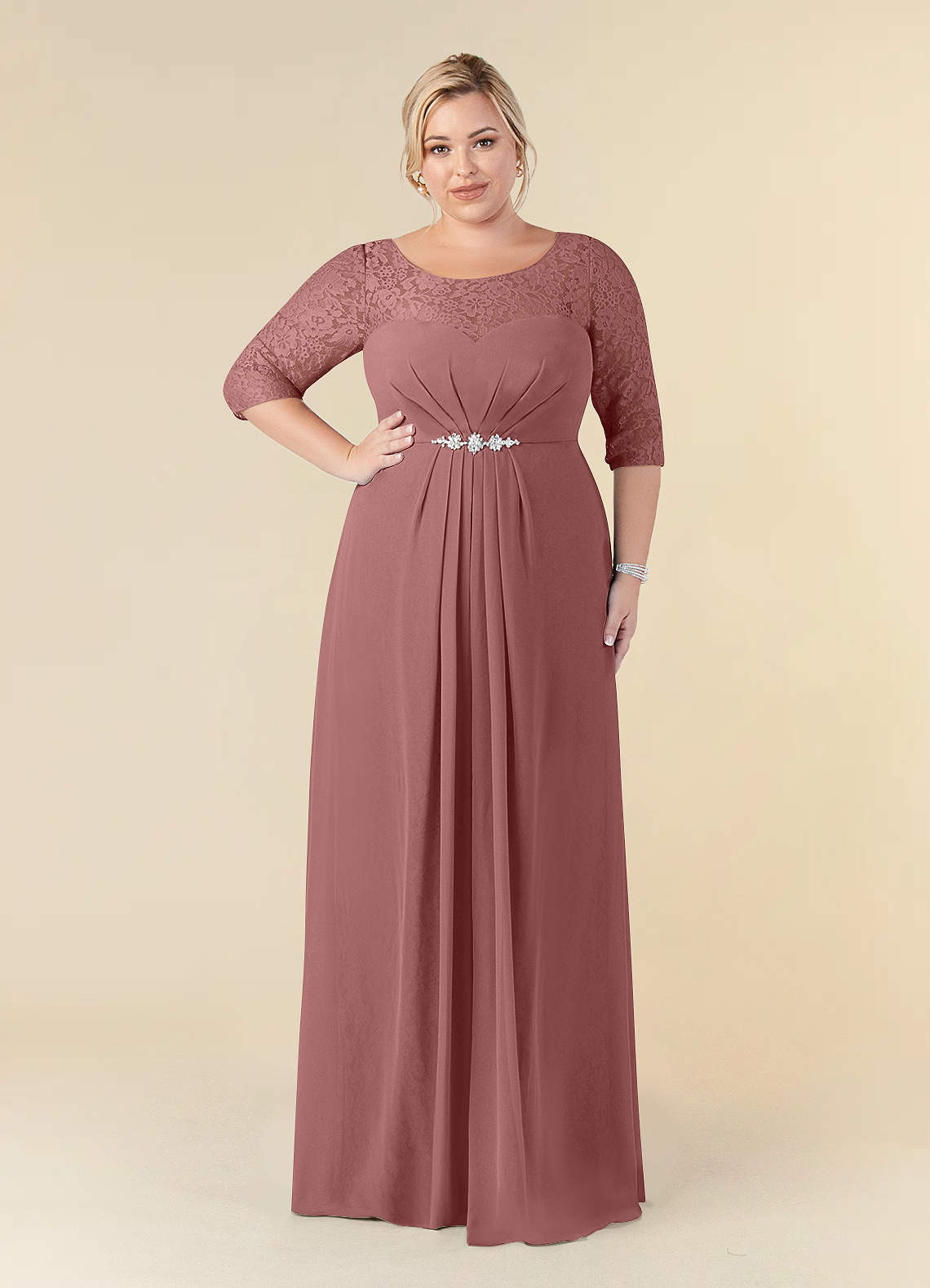plus rose gold dress Plus Size Dress 1x 2x 3x – Boughie Curves main image 1