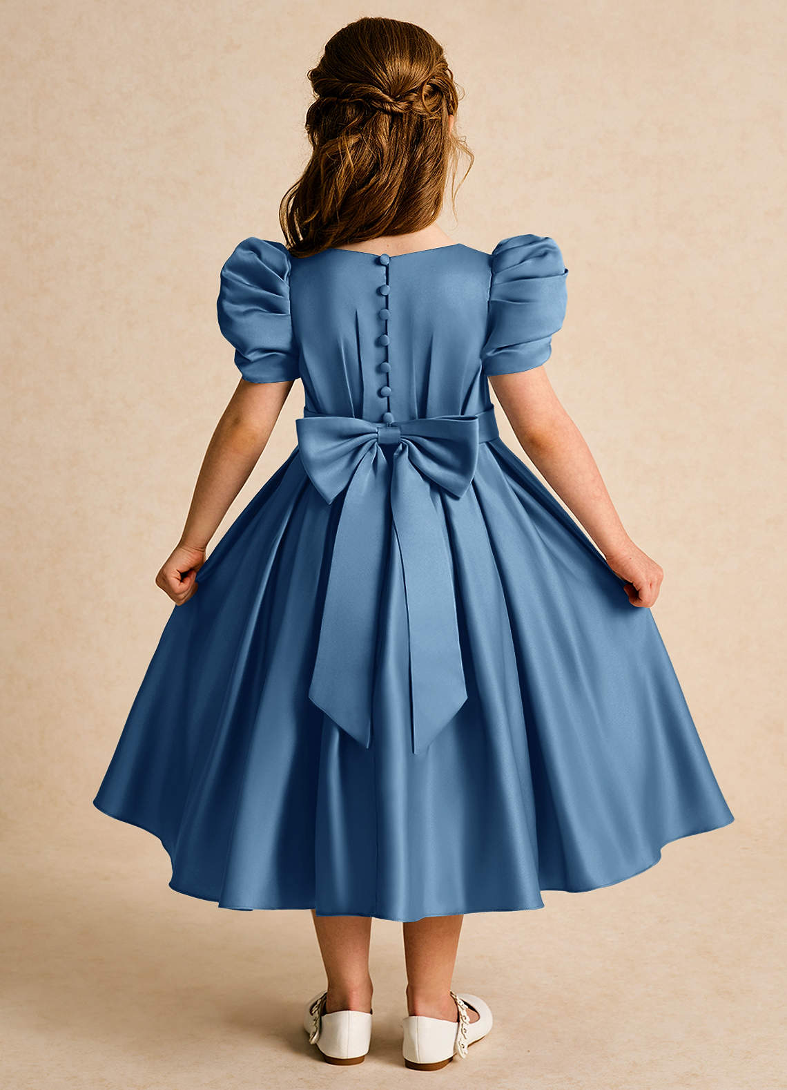 Azazie Miriam Twilight Ball-Gown Pleated Matte Satin Dress | Azazie Azazie Miriam Twilight Ball-Gown Pleated Matte Satin Dress | Azazie