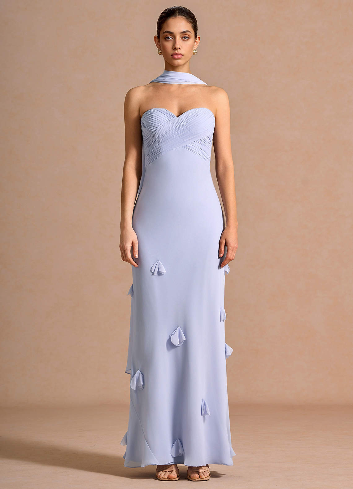 Joanie Pale Periwinkle Maxi Dress | Azazie