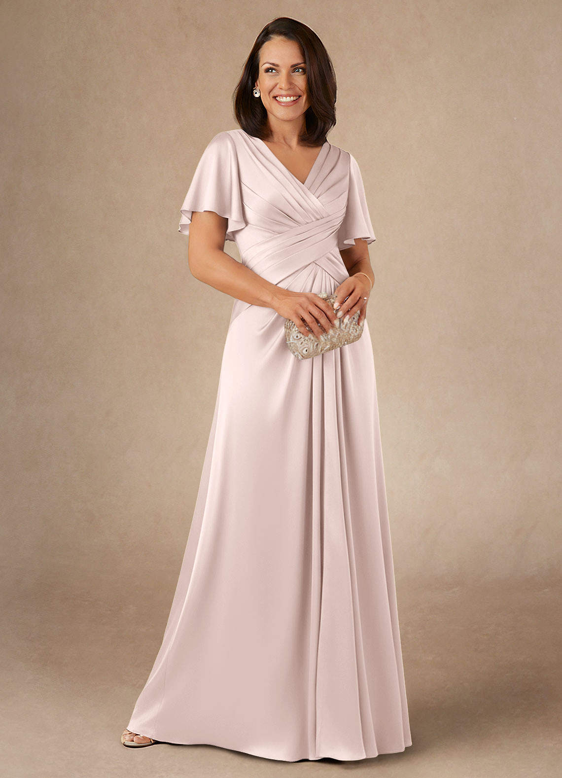 pink satin mother of the bride dresses Leely Women Blush Pink Satin Bodycon Midi Mother of the Bride Dress Floral Off the Shoulder Wedding Guest Dress