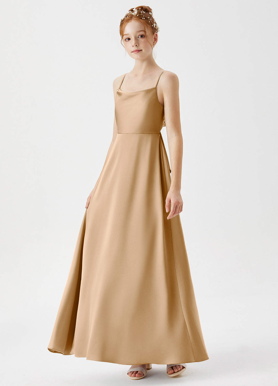 dress with side ruching Ruched Chocolate Brown XXL nada-ignore 96% Polyester With Khaki Camel Color Size:17.5