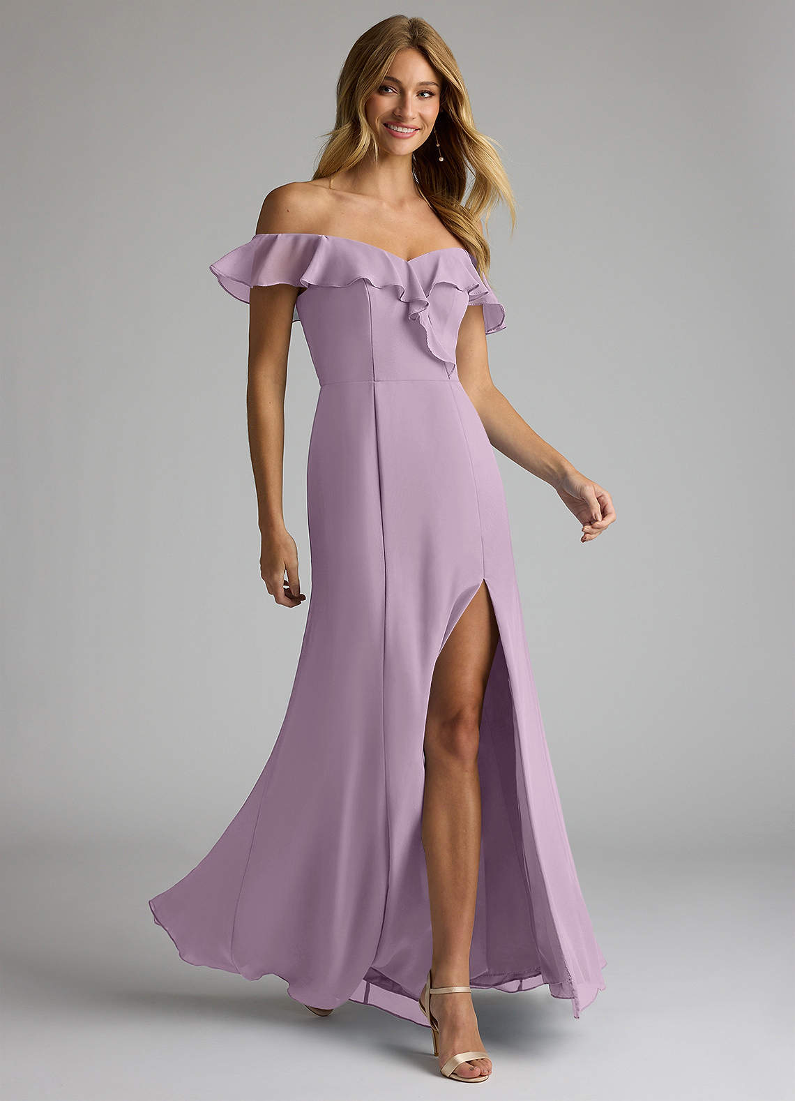 Unique Infinity Dress Styles Azazie Sophie Ready To Ship Wisteria Chiffon  Bridesmaid Dresses Azazie