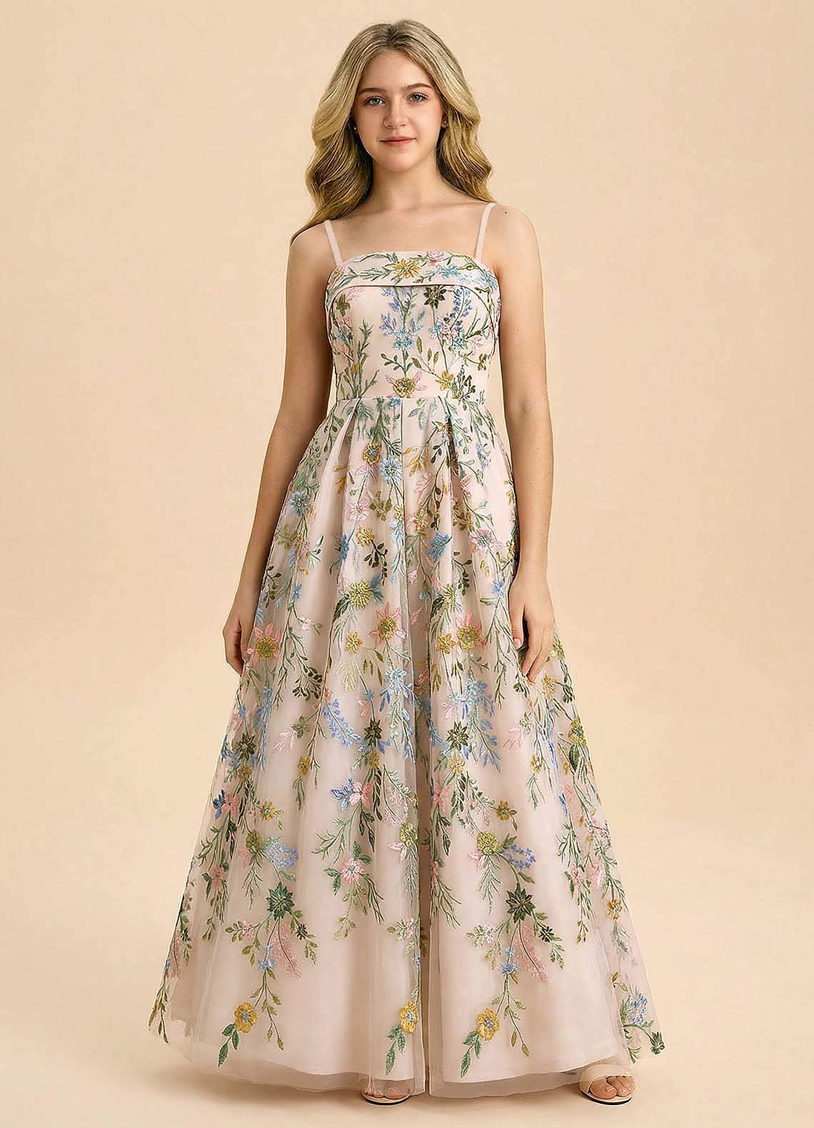 front Azazie Evangeline Junior Formal Dress