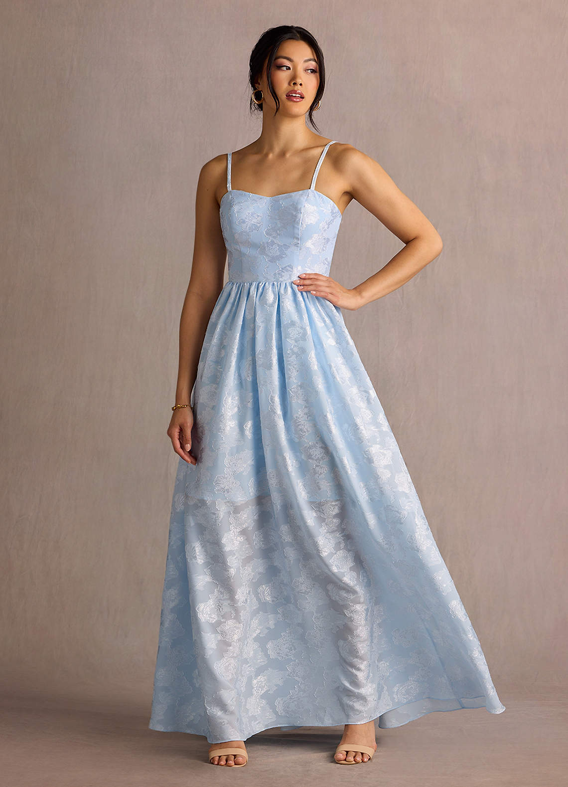 Robe Longue Bleu Poudre Amellia image1