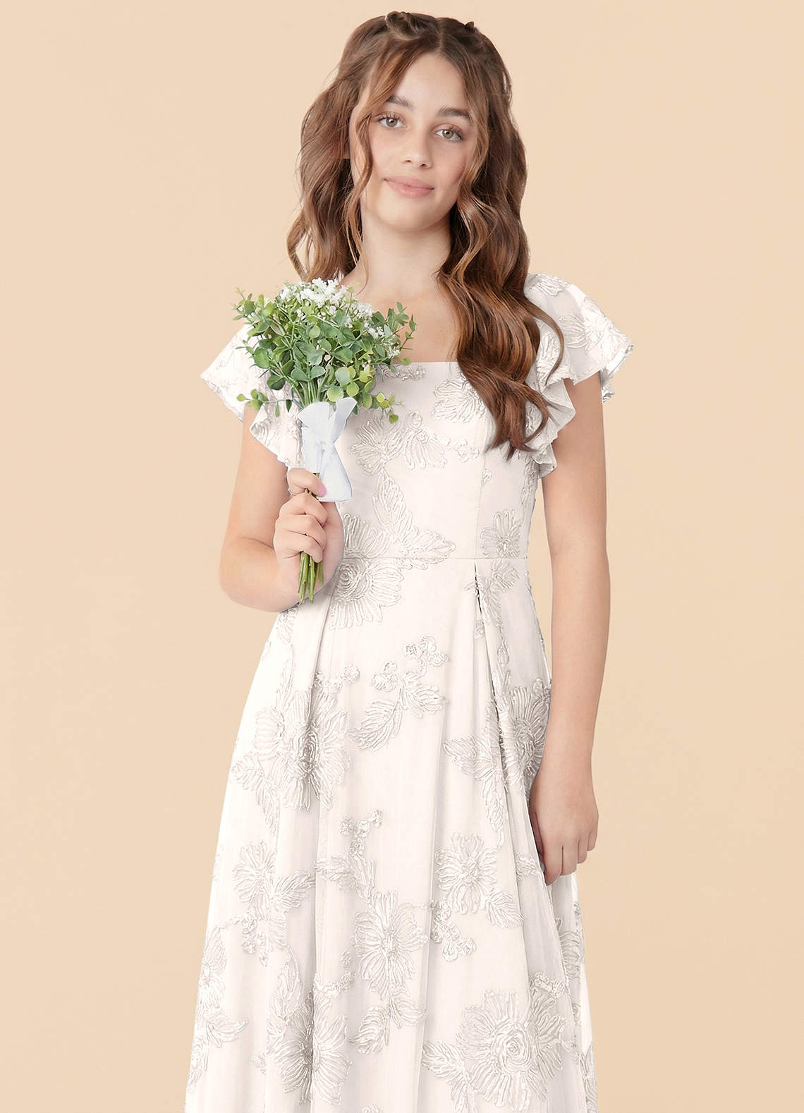 front Azazie Kiara Junior Formal Dress