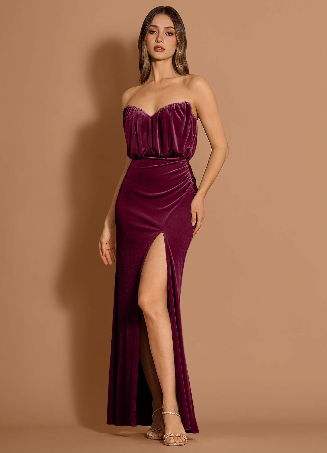 Robe Longue Vin Georgina image1
