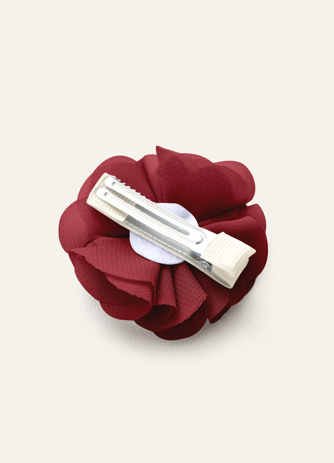 front Four-Piece Matching Color Chiffon Hair Clip Set