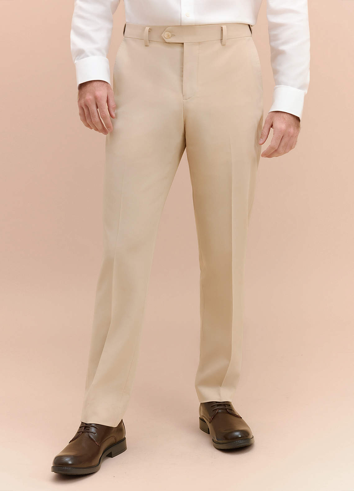 front William Tan Comfort Blend Dress Pants