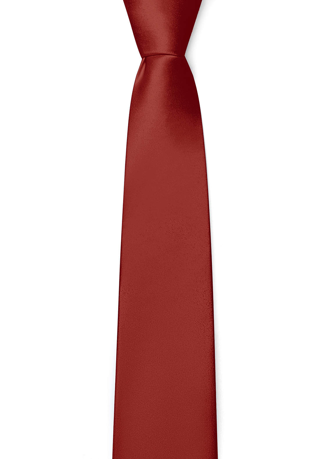 front Matte Satin Skinny Tie