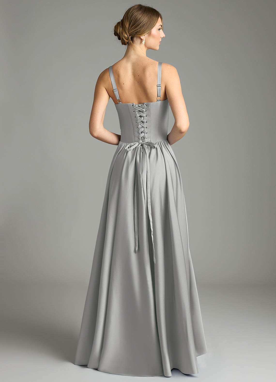 gray bridesmaid dresses Long Gray Chiffon Bridesmaid Dresses Mixed Style – Lisposa main image 1