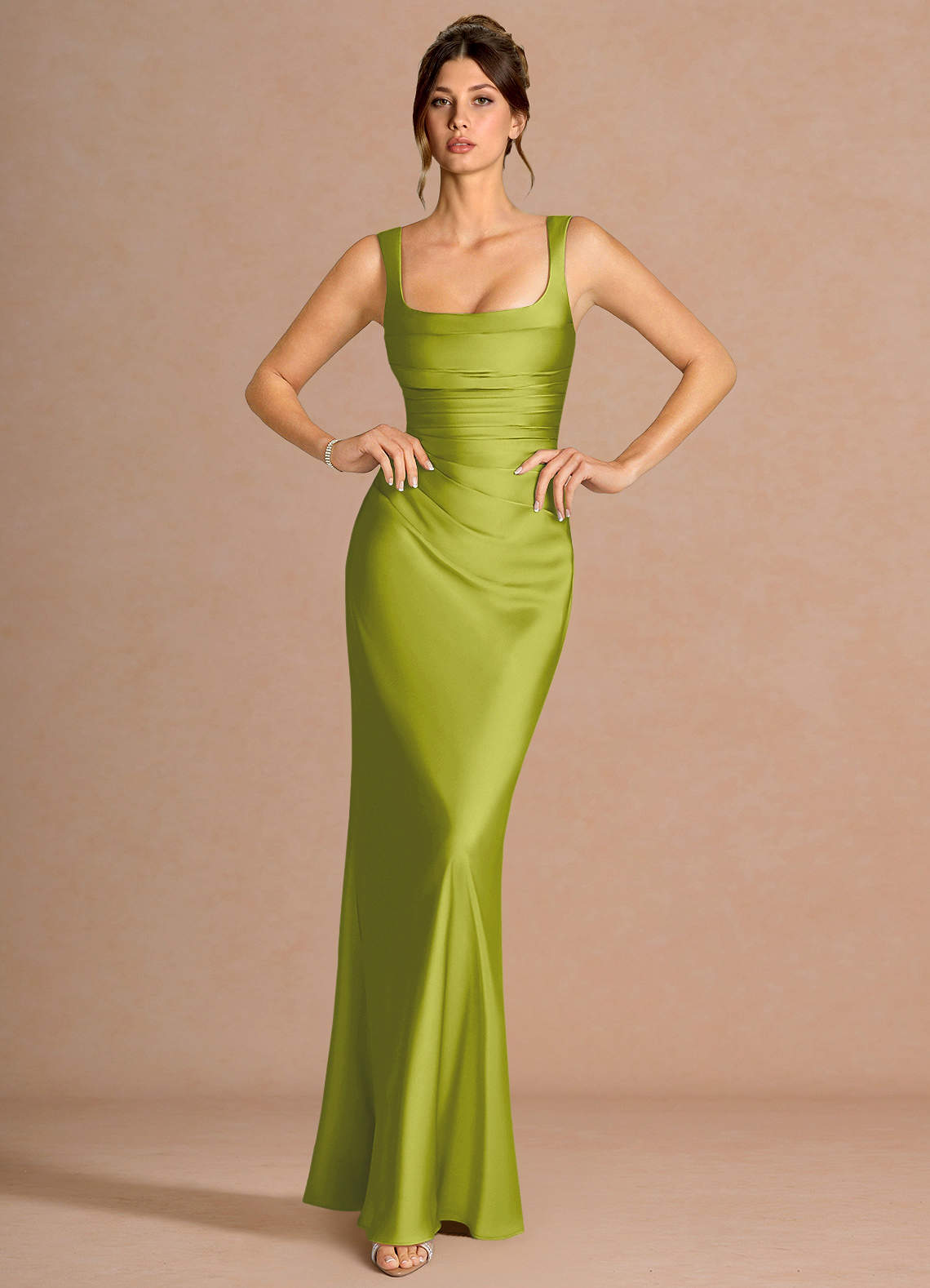 Hadiya Lemon Green Maxi Dress Ready to Ship