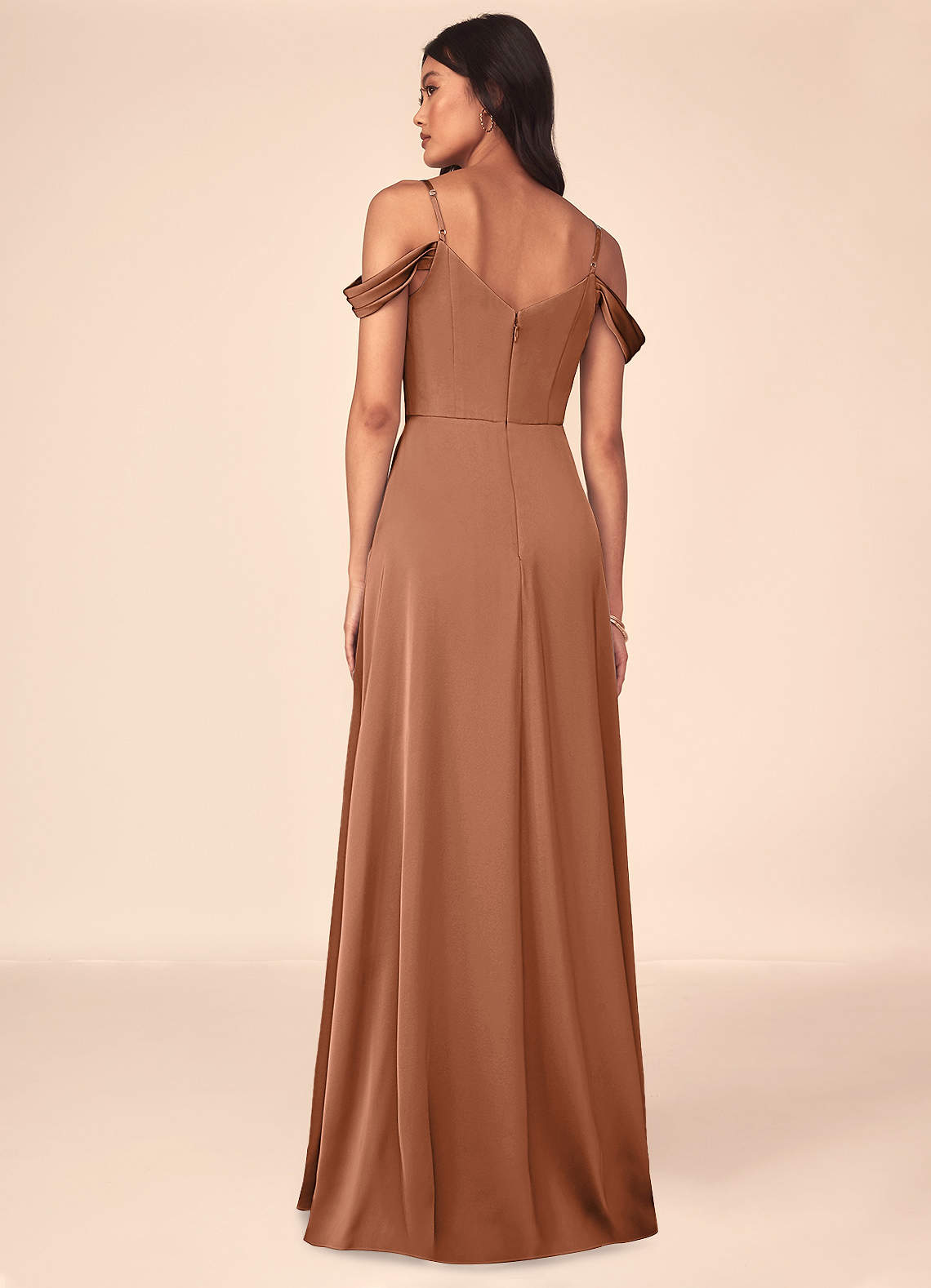 azazie ocean stretch satin dress Azazie Ocean