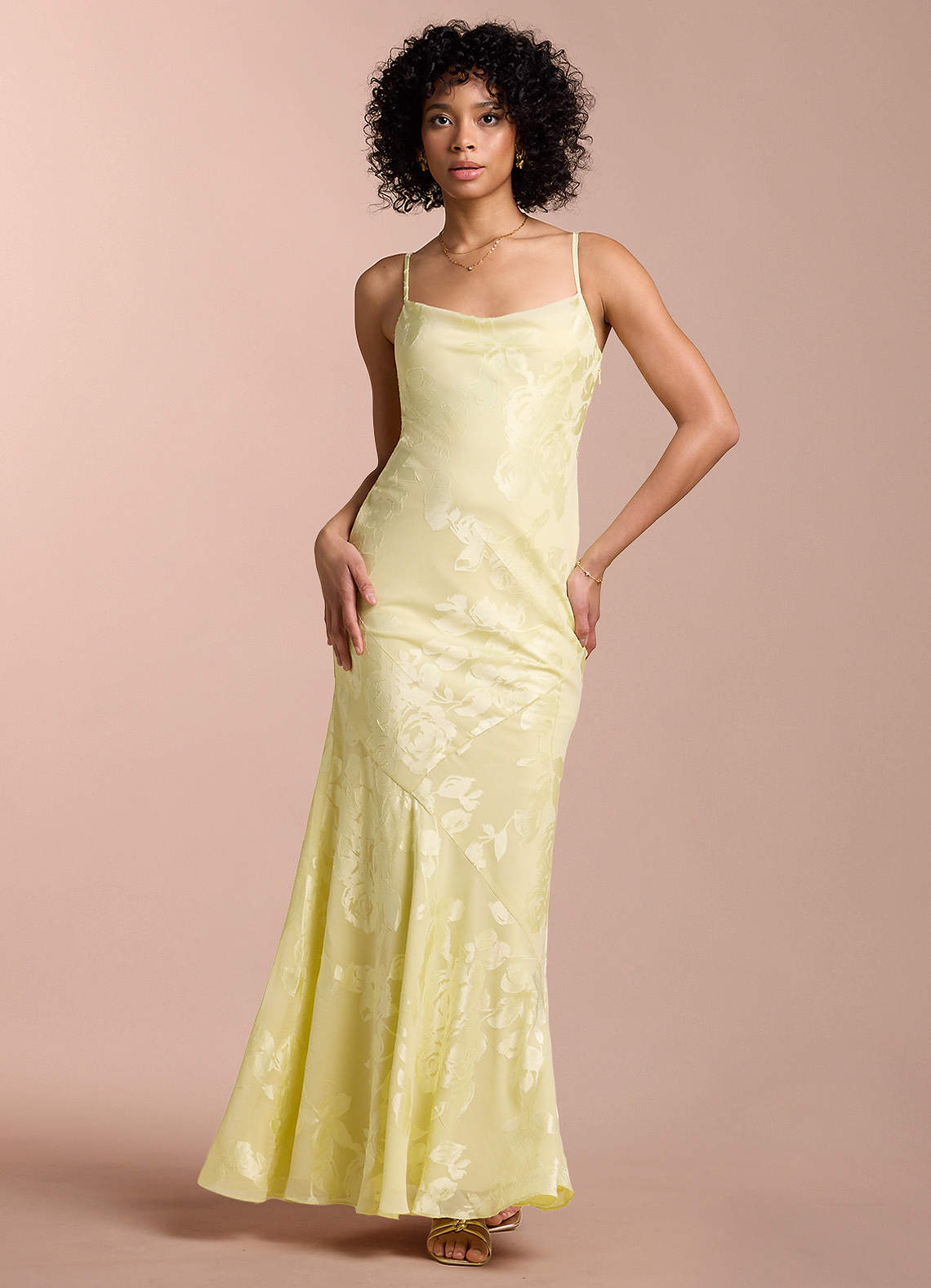 Sydney Butter Yellow Maxi Dress | Azazie CA