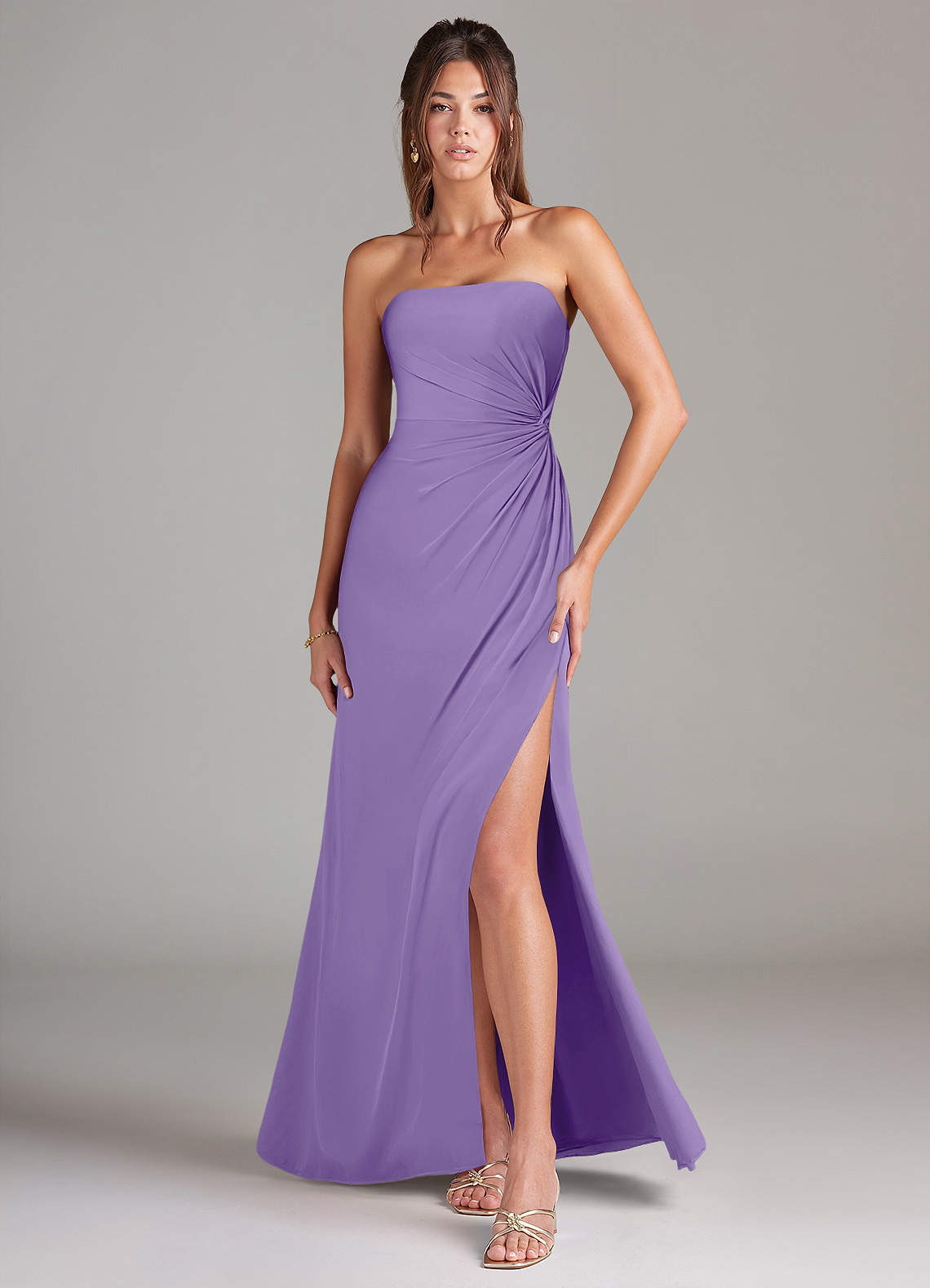 Azazie Aliani Bridesmaid Dresses Tahiti Sheath Strapless Chiffon Convertible Dress image1