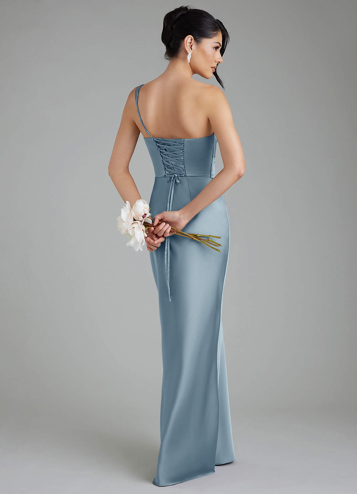 sabrina blue dress Embroidered Modest Long Maxi - Navy | Modest Muslim Dresses Pleating carries across the bodice Celia B Sabrina Dress Blue