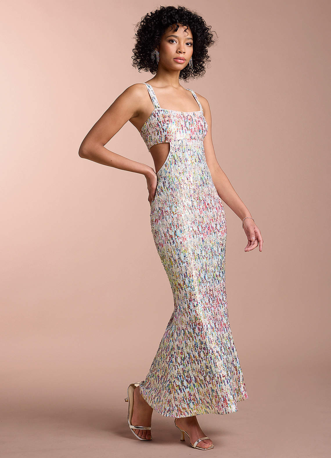 Laura Rainbow Sequin Maxi Dress Ready to Ship | Azazie
