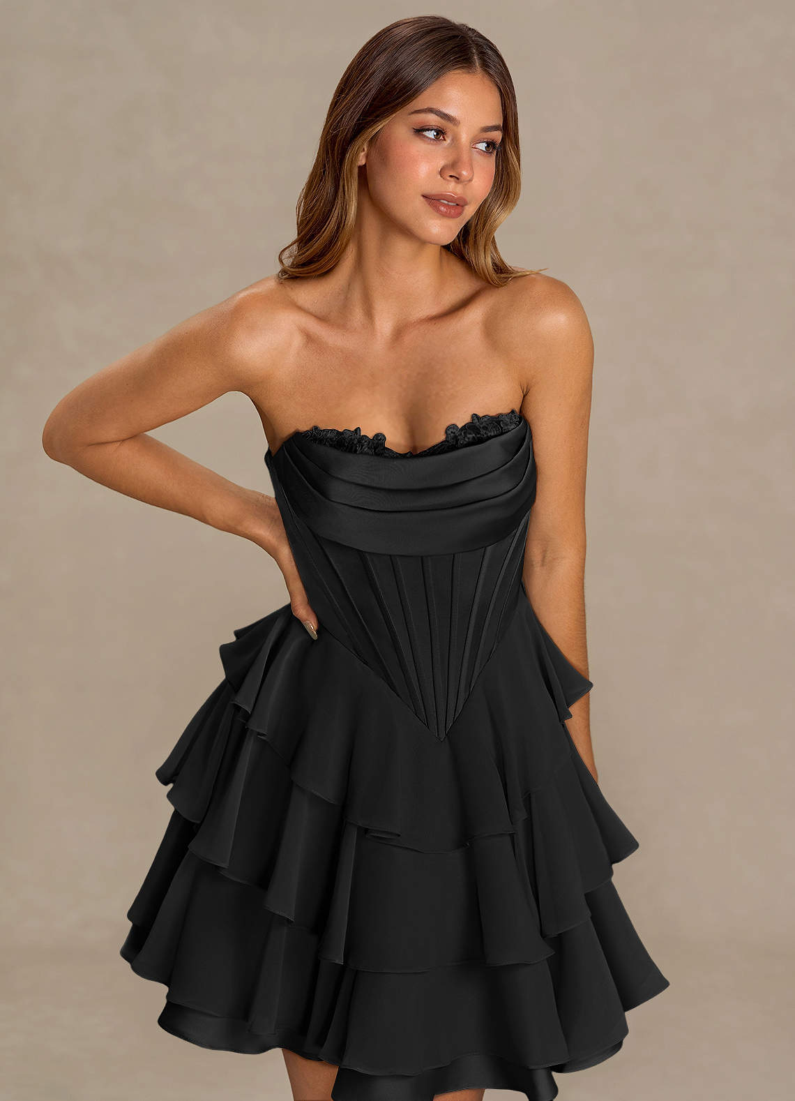 Brinley Black Mini Dress image4